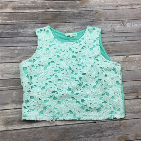 Lace front Crop Top - Picture 3 of 4